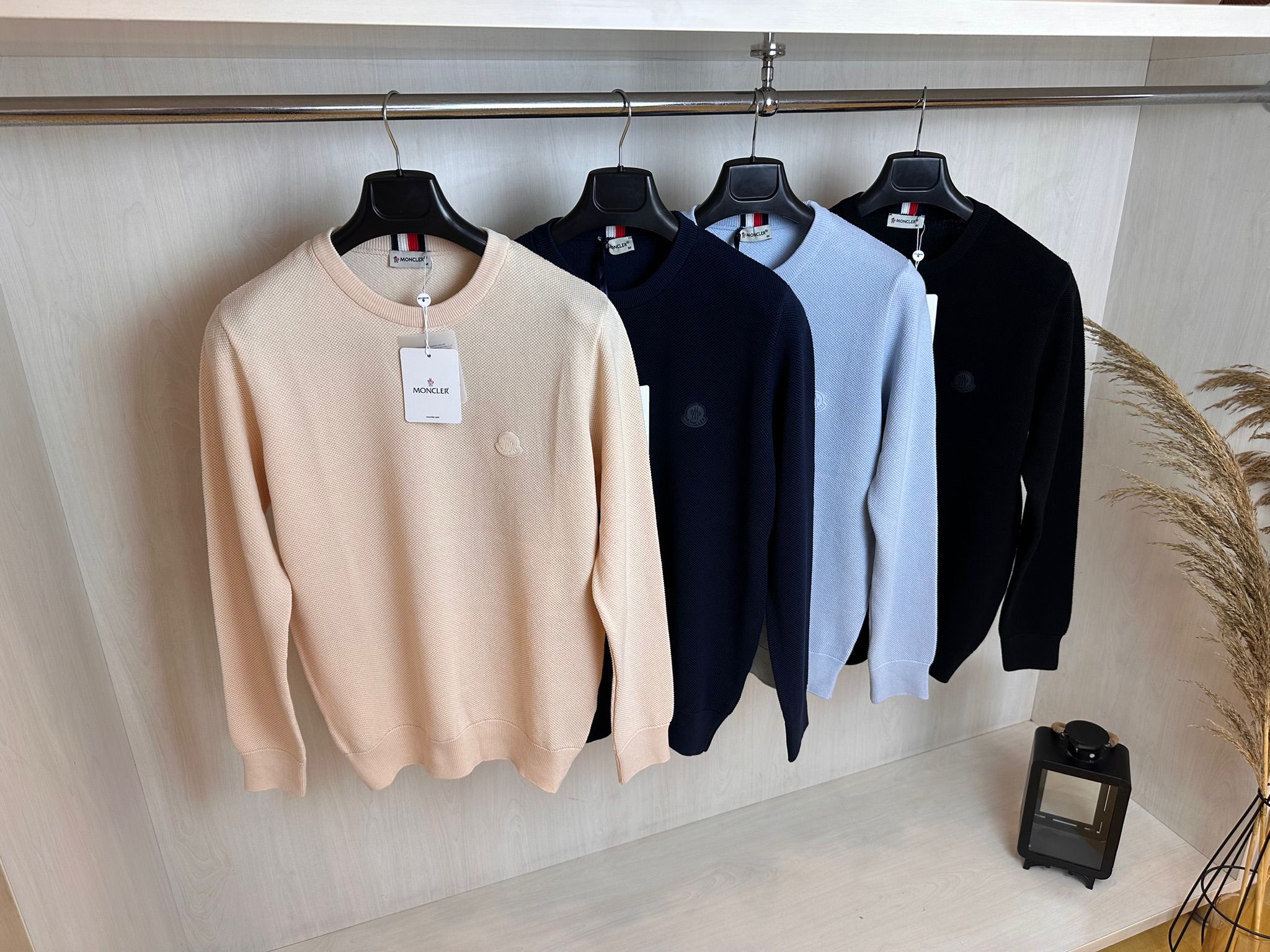 Erkek Moncler Pirinç Örgü